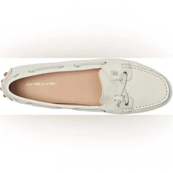 Veronica Beard Jia Boater Loafer in Coconut - Picture 3 of 6